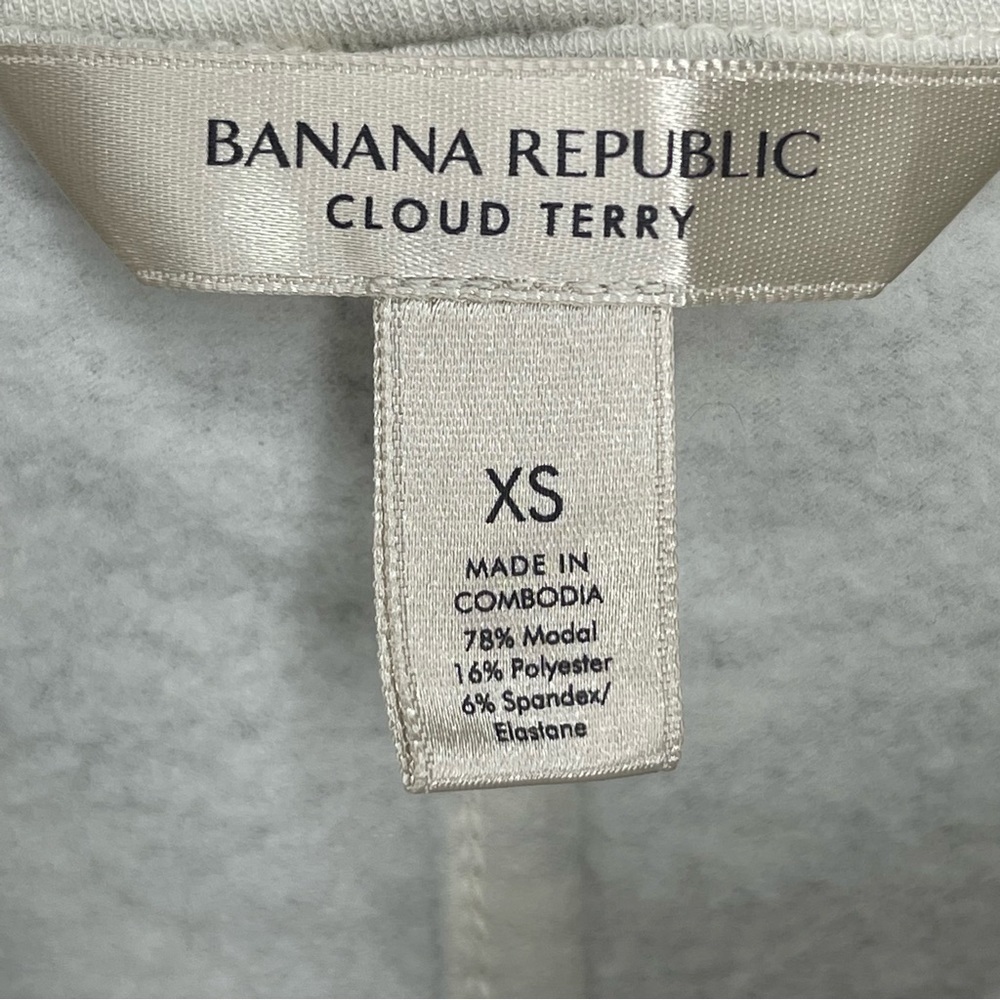 Banana Republic Cloud Terry Long Sleeve Cowl Neck Sweater size XS - Picture 4 of 8